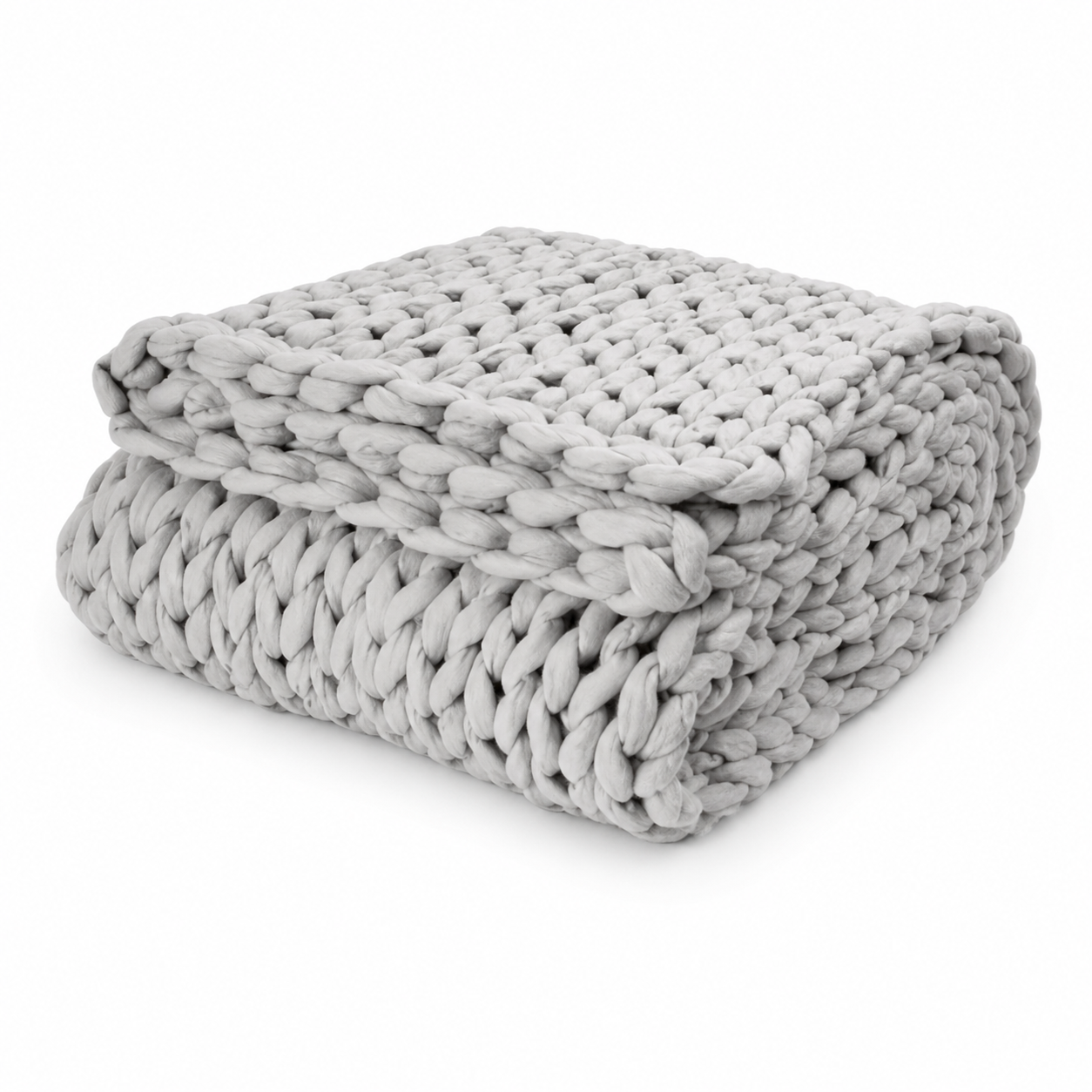Heavyweight Chunky Knit Throw Blanket-50in x 60in