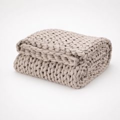 Heavyweight Chunky Knit Throw Blanket-50in x 60in