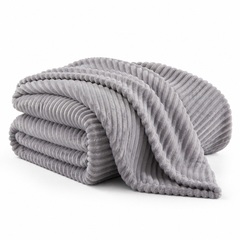 Ribbed Microplush Throw Blanket-59in x 79in