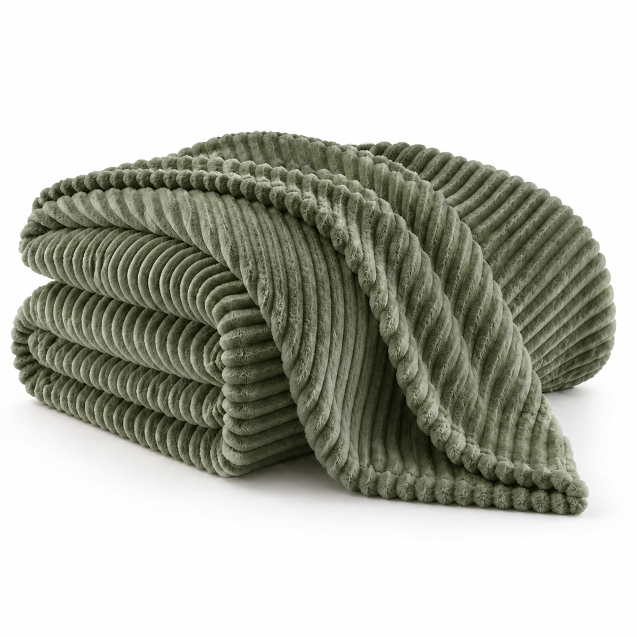 Ribbed Microplush Throw Blanket-59in x 79in