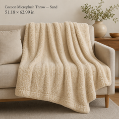 Cocoon Microplush Throw Blanket-51in x 63in