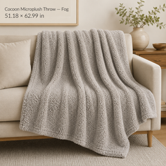 Cocoon Microplush Throw Blanket-51in x 63in