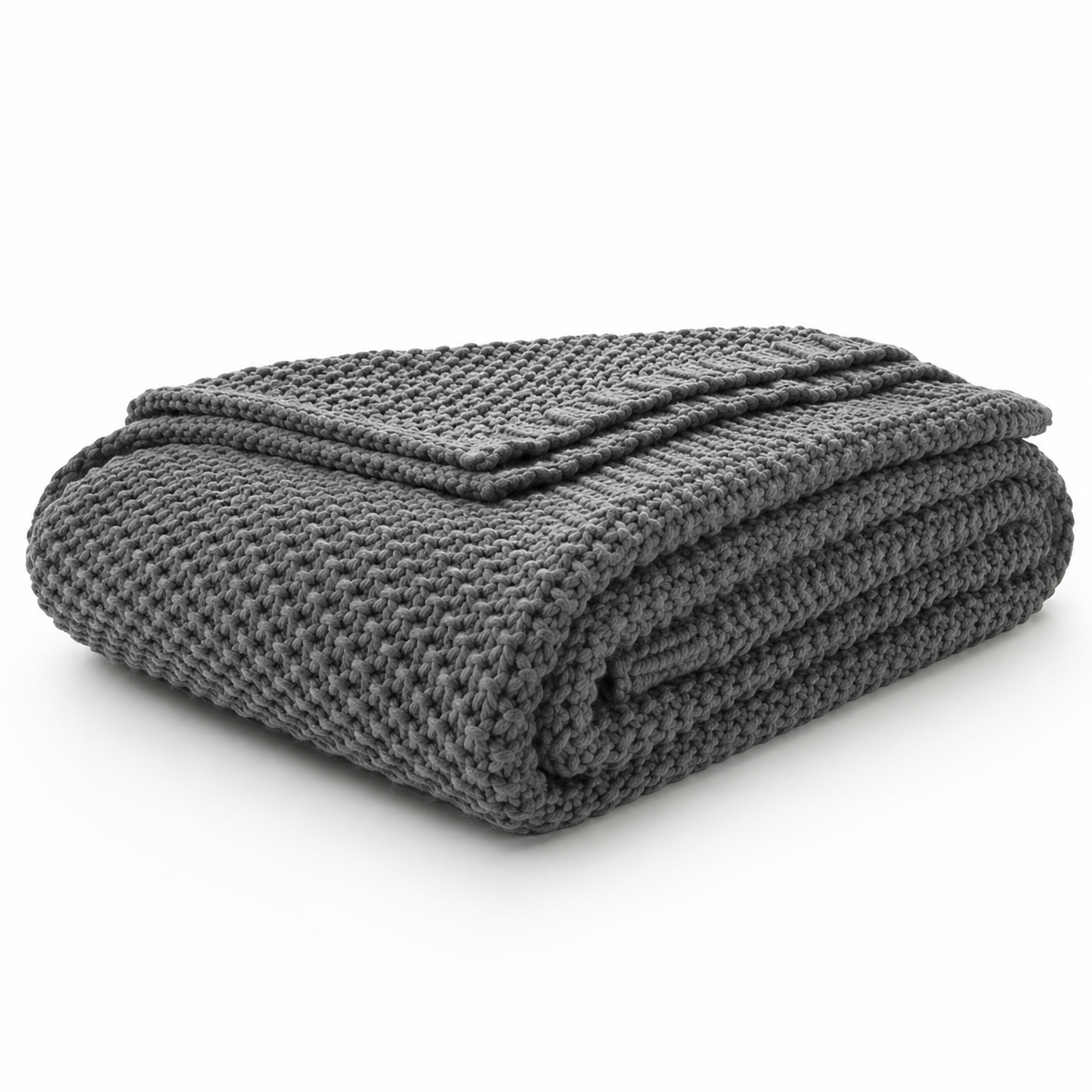 Pebble-Knit Throw Blanket (51in x 63in)