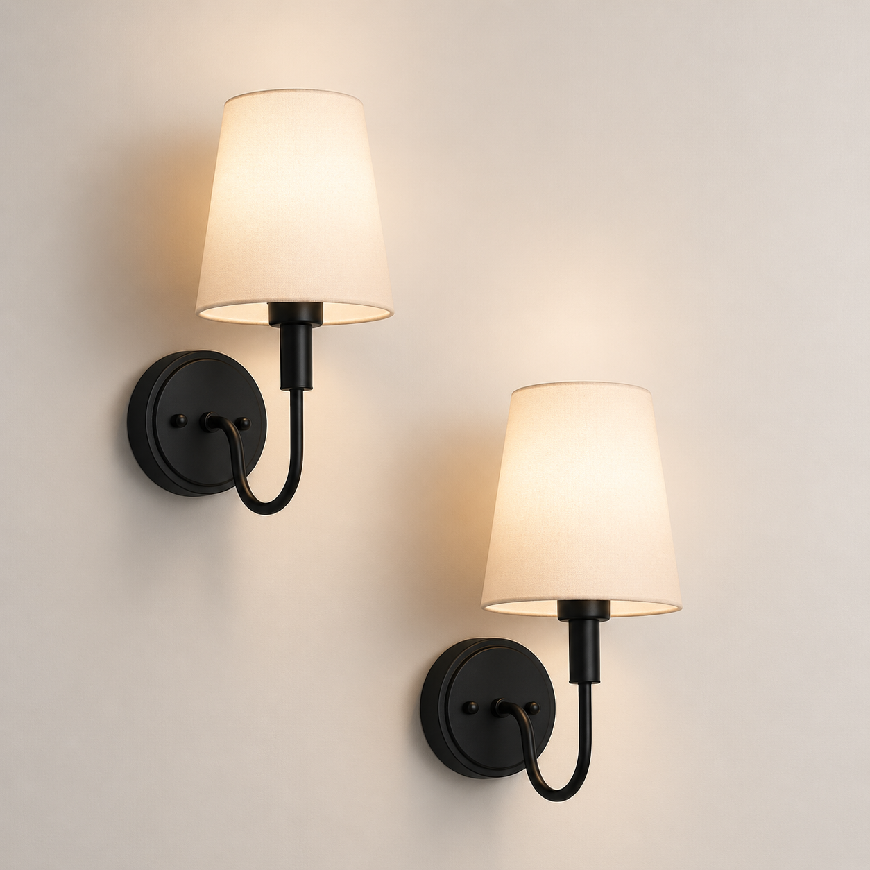 Alden Arc Cordless Wall Sconce Set of 2
