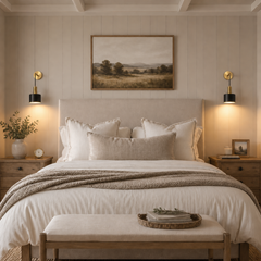 Cordless Drum Wall Sconce Set of 2