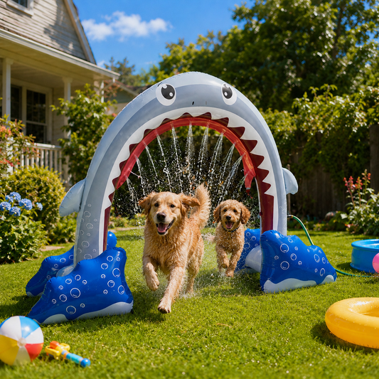 Inflatable Shark Sprinkler Arch