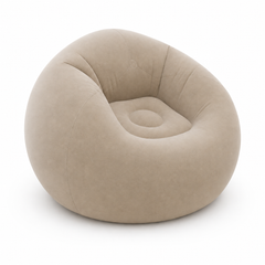 Mocha Inflatable Lounge Chair for Relaxed Indoor & Outdoor Seating