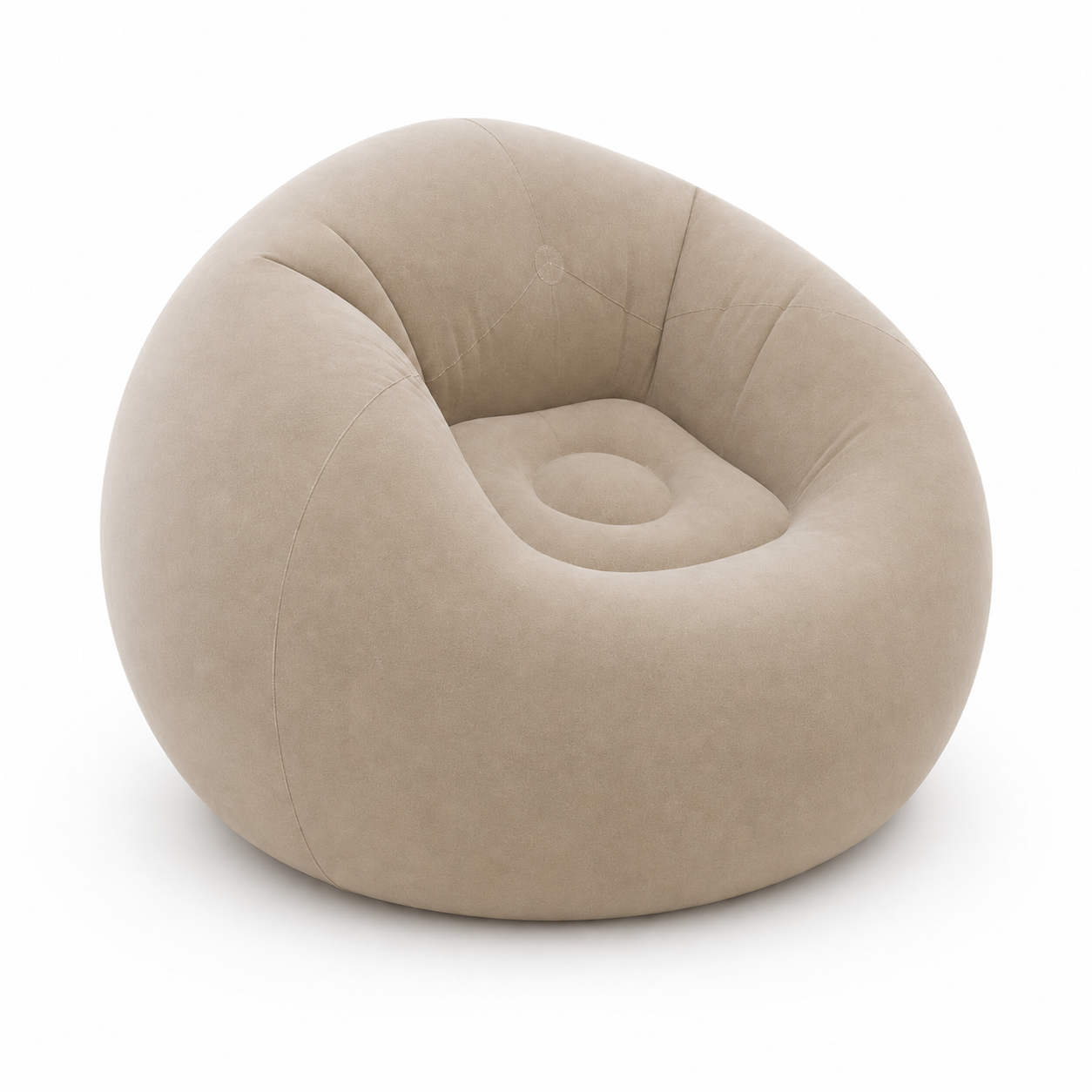 Mocha Inflatable Lounge Chair for Relaxed Indoor & Outdoor Seating