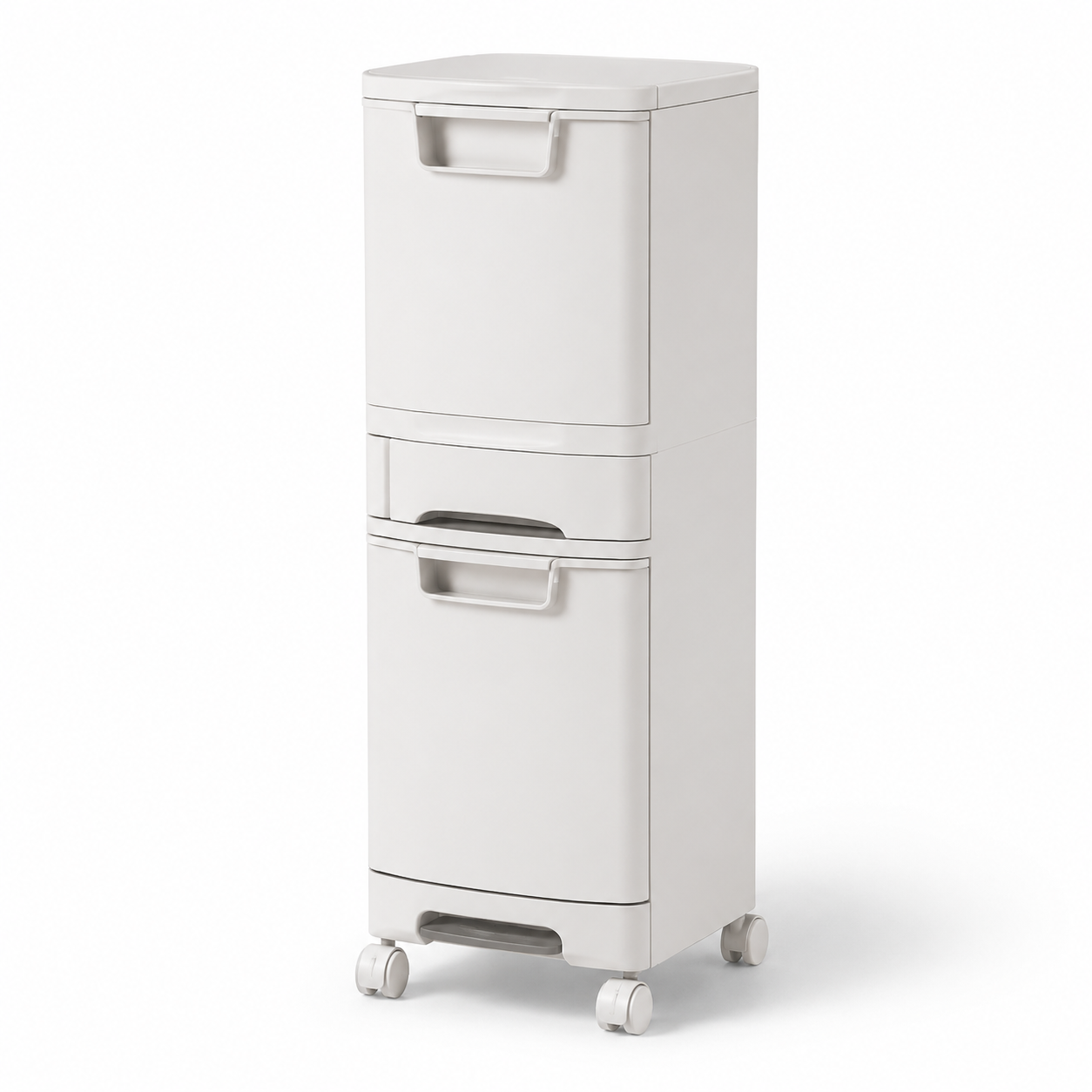32L Slim 3-Tier Sorting Trash & Recycling Bin