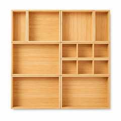 Bennett 9-Piece Bamboo Drawer Organizer Set