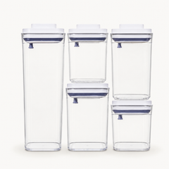 One-Touch Airtight Pantry Container Set (5-Piece  7-Piece)