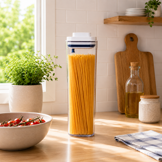 One-Touch Airtight Pantry Canister (1800 mL  1300 mL)