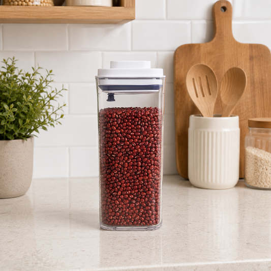 One-Touch Airtight Pantry Canister (1800 mL  1300 mL)