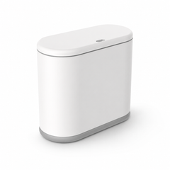 Slim 12L Press-Top Trash Can with Hidden Liner