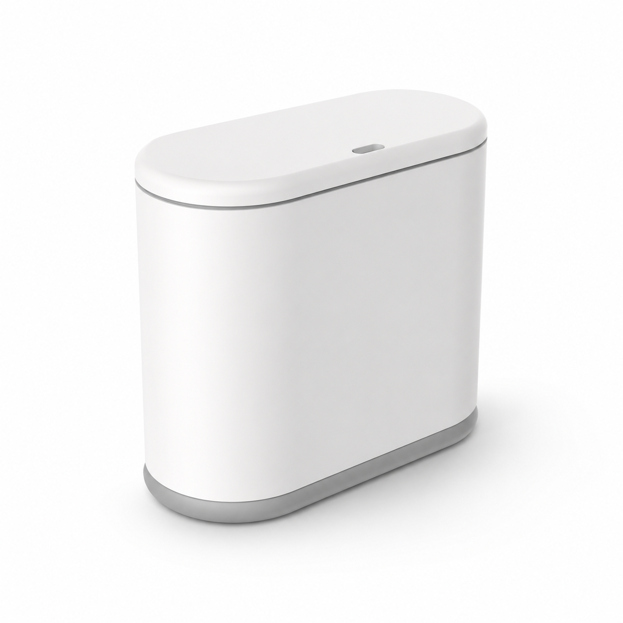 Slim 12L Press-Top Trash Can with Hidden Liner