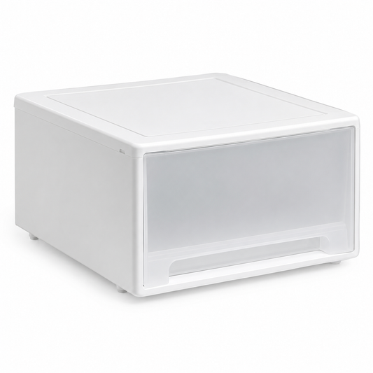 Stackable Frosted Drawer Storage Box 21L