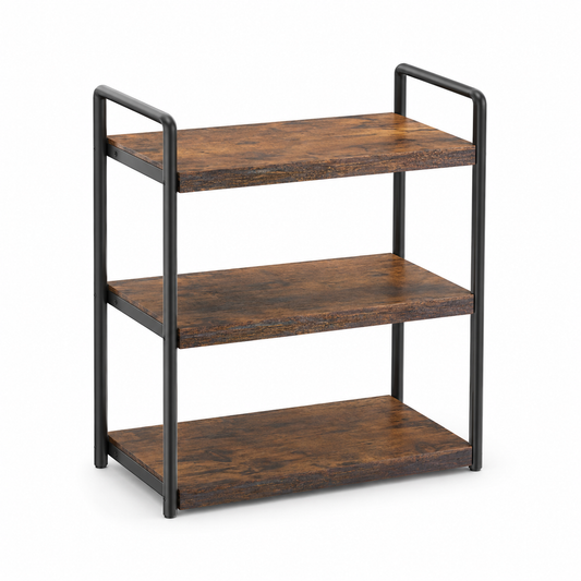 Rustic 3-Tier Countertop Shelf Organizer
