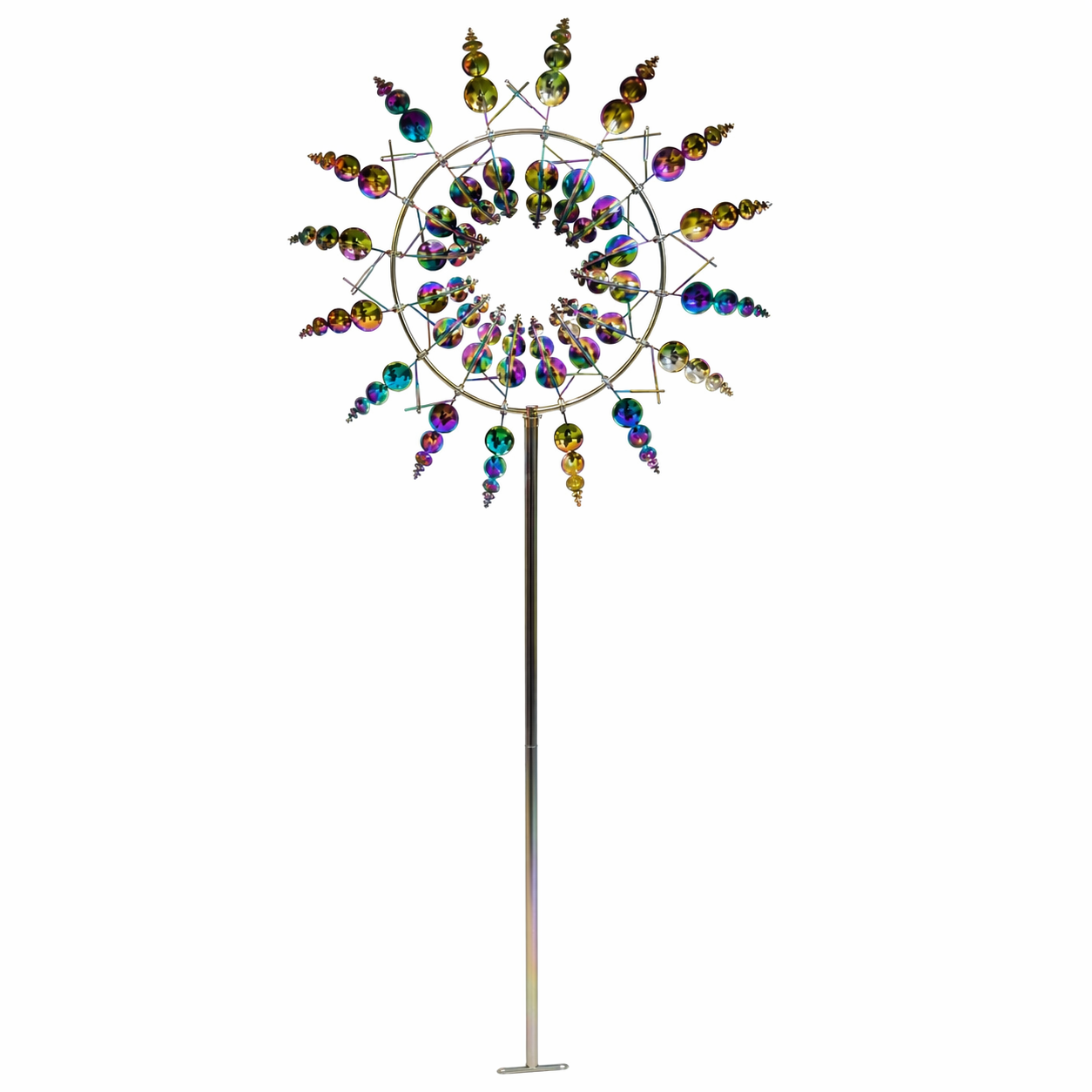 Aurora Flip Wind Spinner (11.81 in) with Stake Pole