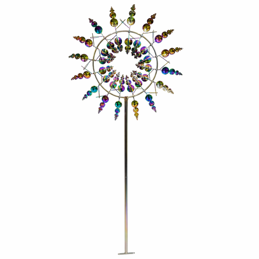 Aurora Flip Wind Spinner (11.81 in) with Stake Pole