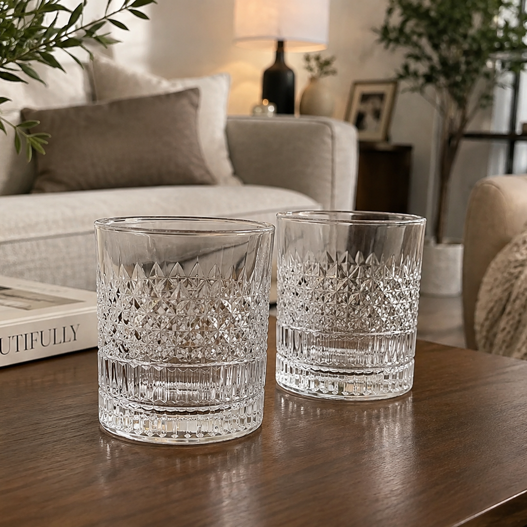330 ml Clear Drinking Glass Set of 2