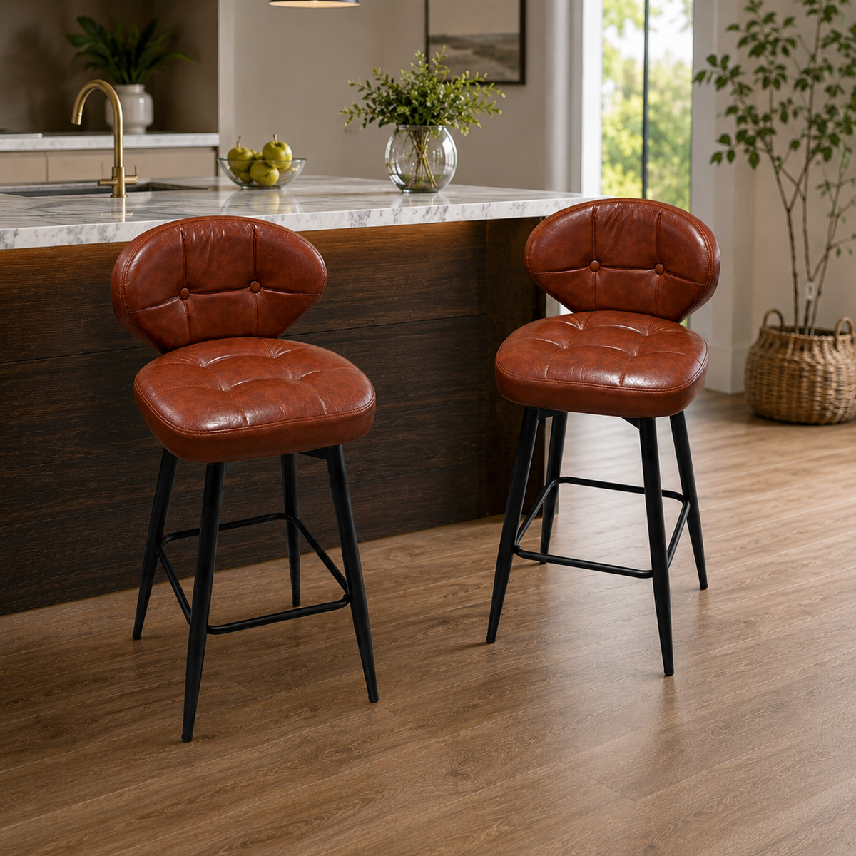 Counter stool- Brown or Black (1 Piece)