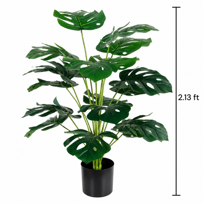Faux Monstera Leaves Plant (2.13 ft H)