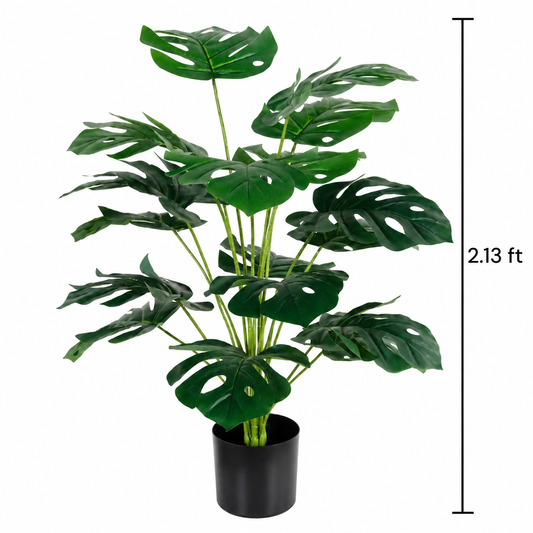 Faux Monstera Leaves Plant (2.13 ft H)