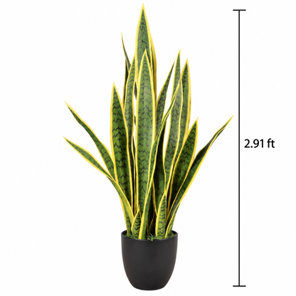 Faux Variegated Snake Plant (2.92 ft H)