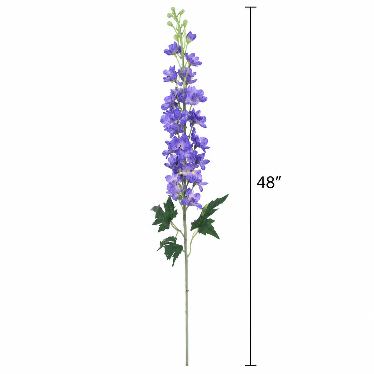 Faux Delphinium Stem (48 in H)