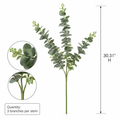 3-Branch Artificial Eucalyptus Stem (30.31 in L)