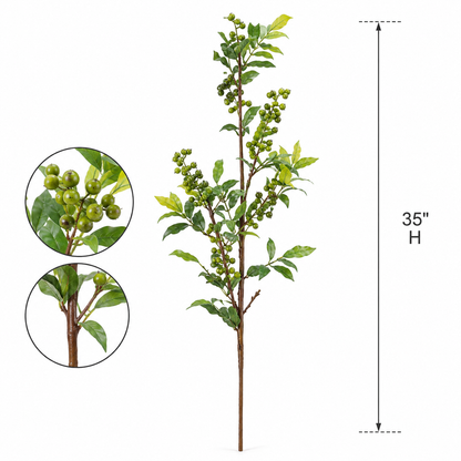 Faux Berry Stem (35 in H)