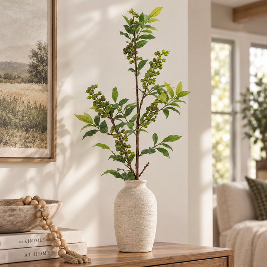 Faux Berry Stem (35 in H)