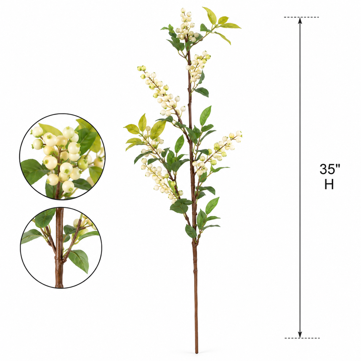 Faux Berry Stem (35 in H)