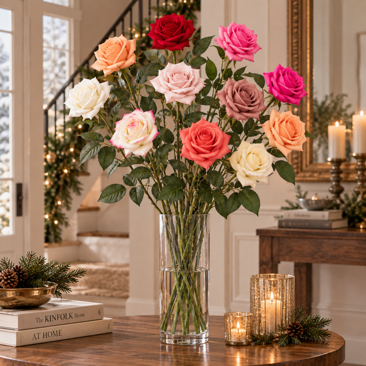 Real-Touch Faux Rose (29 in H)