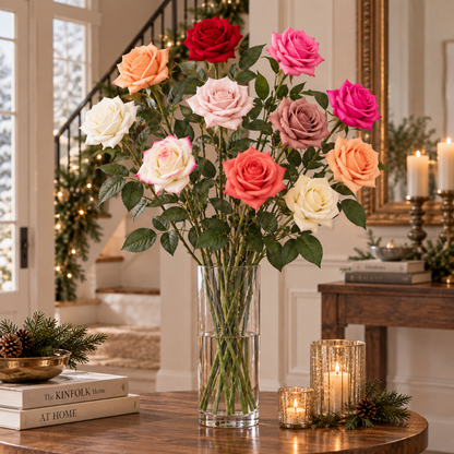 Real-Touch Faux Rose (29 in H)