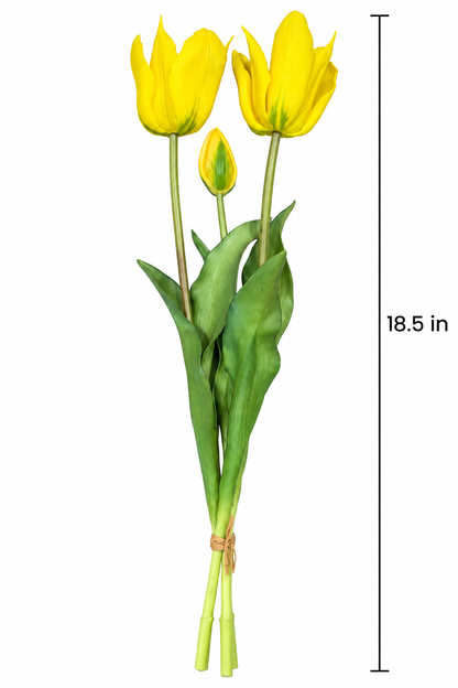 A213 Faux Tulip Bouquet (18.90 in H)