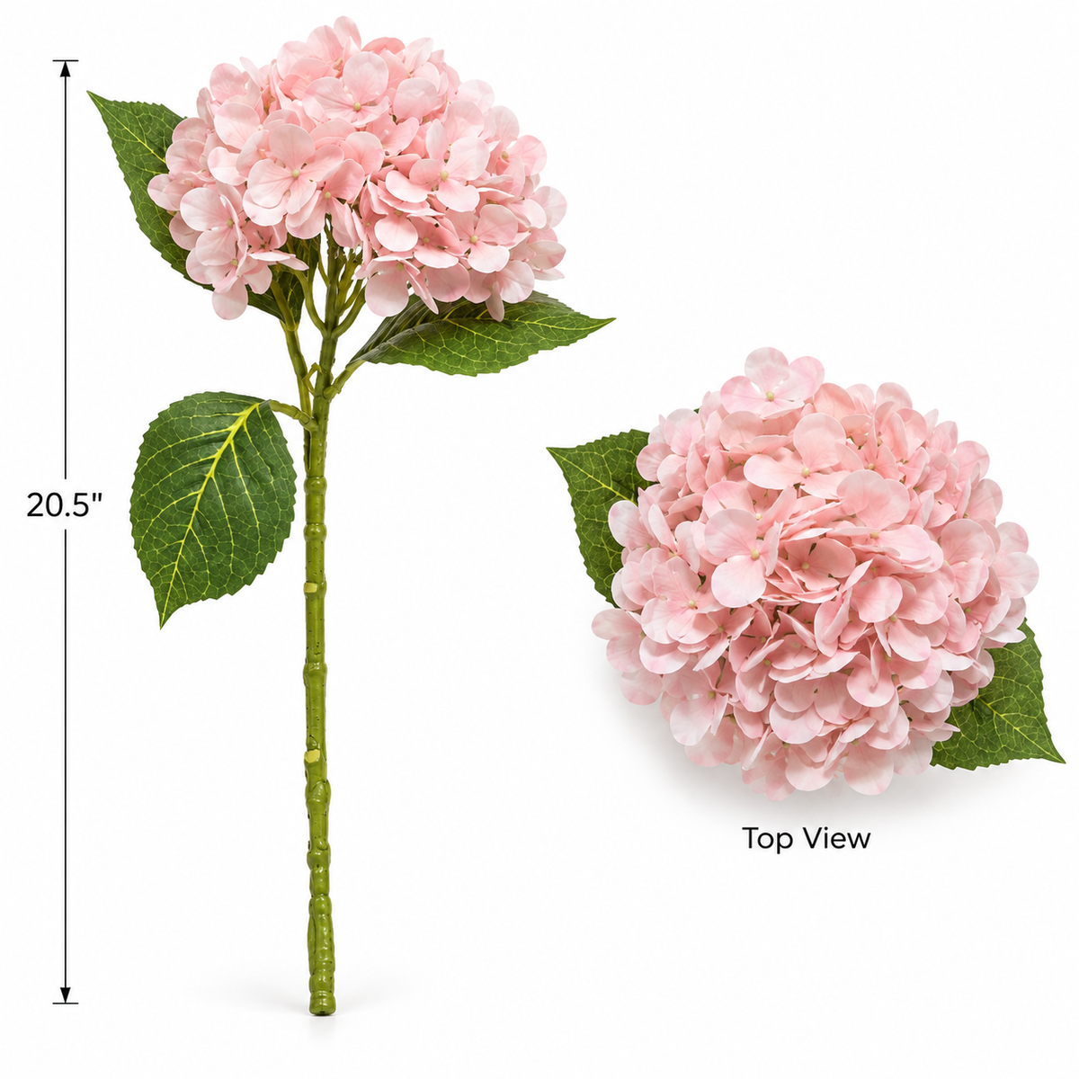 Faux Hydrangea Stem, 5 Different Colors (21 in H)