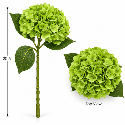 Faux Hydrangea Stem, 5 Different Colors (21 in H)