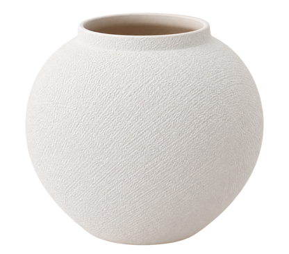 White Ceramic Vase-Small