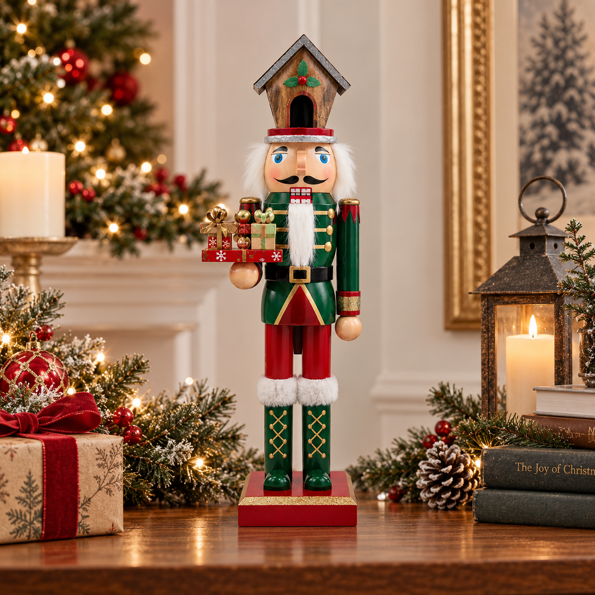 Green Wooden Nutcracker
