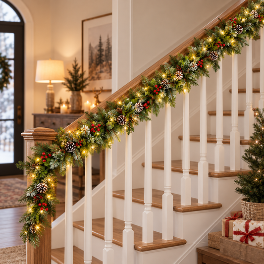 Snow Spray Christmas Garland (5.91 ft L)