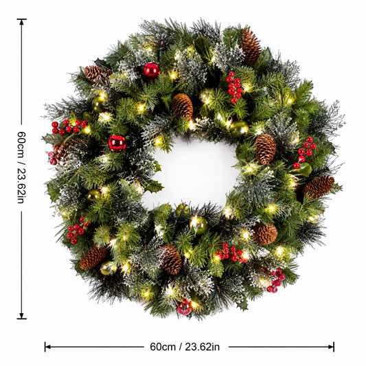 Christmas Wreath (23.62 in Diameter)