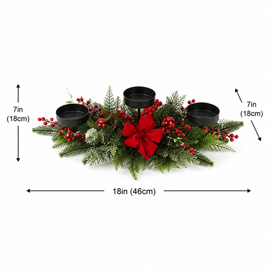Red Bow Candlestick