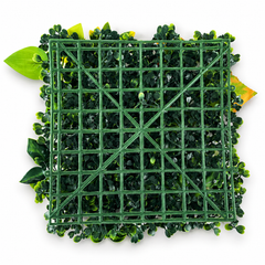 CanopyGrid Modular Greenery Wall Tile Kit — 20 Interlocking Faux Plant Panels (10" x 10")