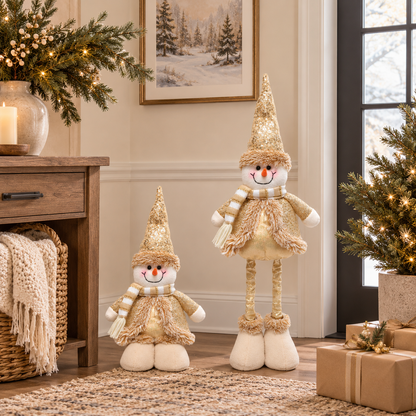 Extendable Snowman Figurine (18"–24" H adjustable)