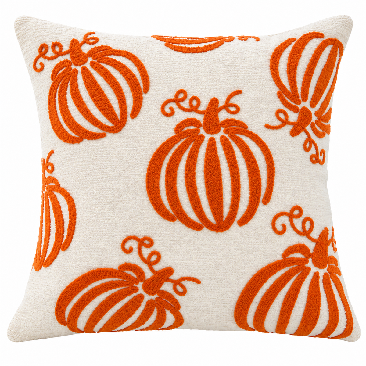 Chenille Pumpkin Pillow Cover (18"L × 18"W)