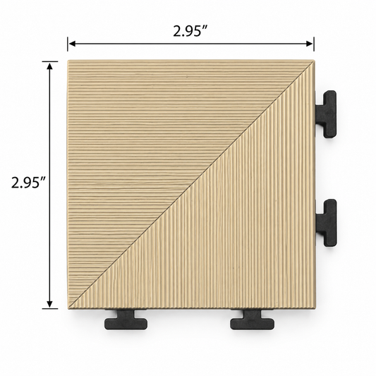 Interlocking Deck Tile Corner Trim (Fits 30cm & 60cm Tiles)