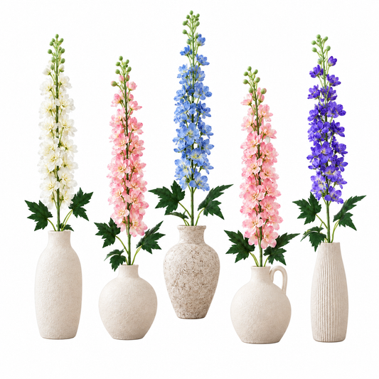 Faux Delphinium Stem (48 in H)