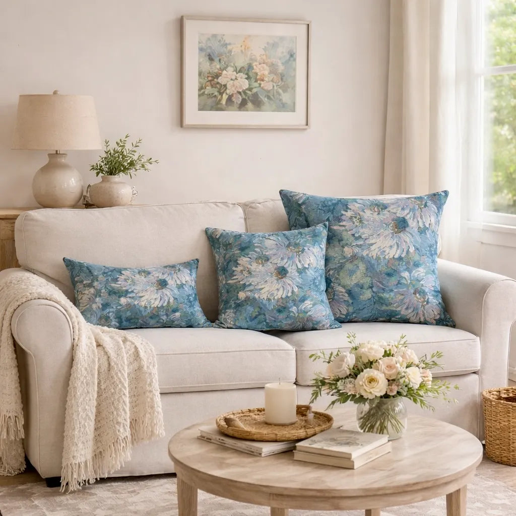 Atelier Garden Floral Tapestry Pillow Cover