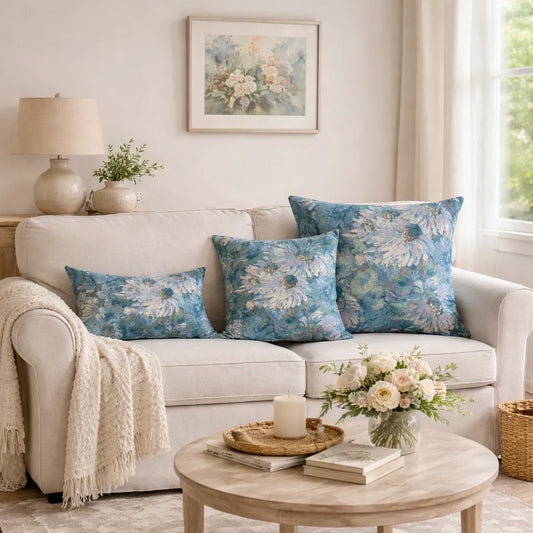 Atelier Garden Floral Tapestry Pillow Cover